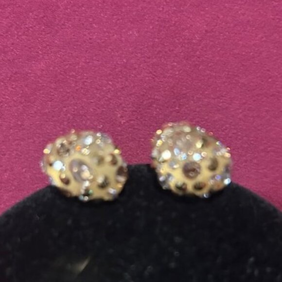 ALEXIS BITTAR “Cosmic Dust” Swarovski Crystal Lucite EARRINGS - Picture 7 of 9